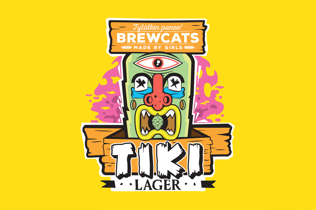 Tiki lager -etiketti